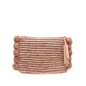 Loeffler Randall Raffia Tassel Pouch